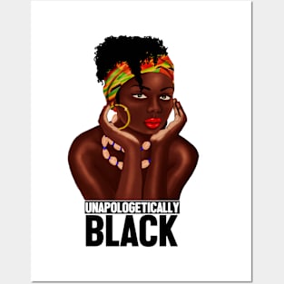 Unapologetically Black, Afro African, Black Pride Posters and Art